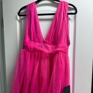 Hot pink lulus cocktail dress new with tags